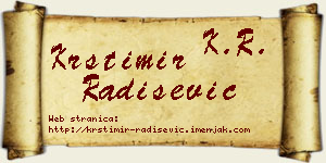Krstimir Radišević vizit kartica